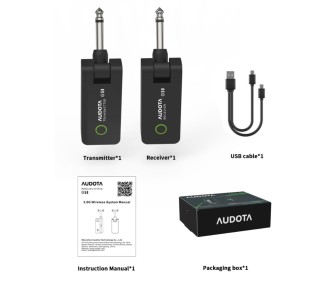 AUDOTA G58 SISTEMA INHALAMBRICO PARA BAJO Y GUITARRA