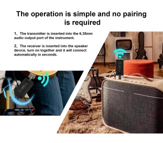 AUDOTA G58 SISTEMA INHALAMBRICO PARA BAJO Y GUITARRA