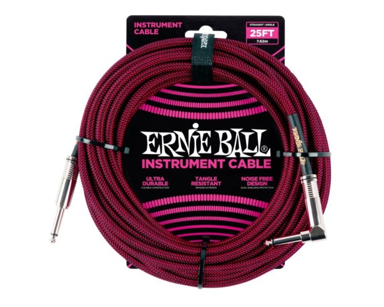ERNIE BALL 6062 25' Braided Straight/Angle