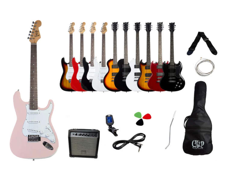 CREEP CST-111 SHP GUITARRA T/STRATO SHELL PINK