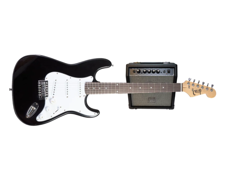 CREEP CST-15 BK  PACK GUITARRA STRATO