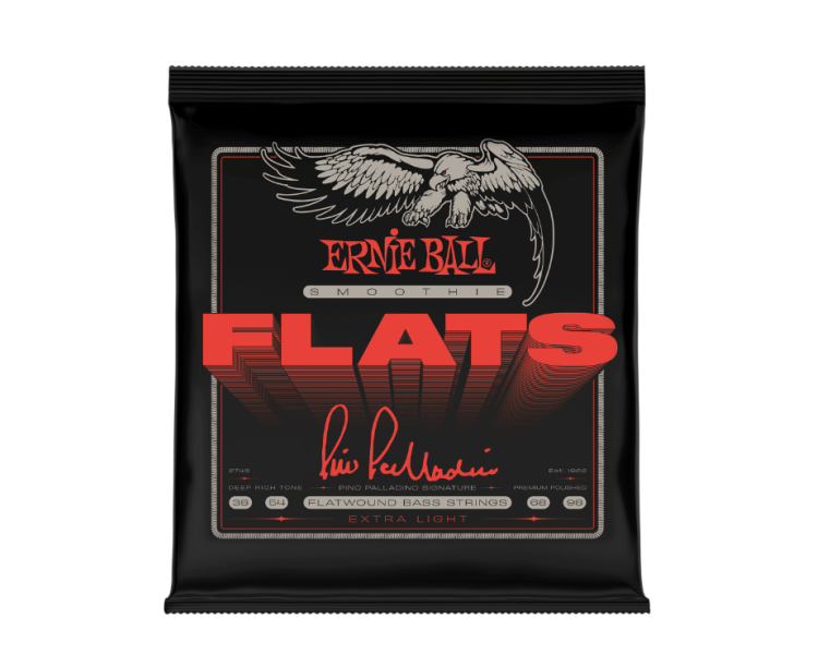 ERNIE BALL P02748 Extra Light Pino Palladino Smoothie Flats Electric Bass Strings 38-98 Gauge
