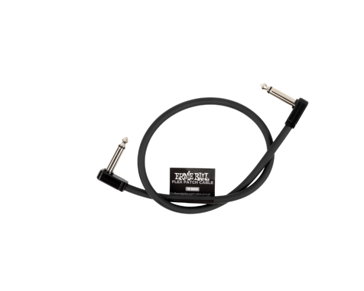 ERNIE BALL P06441 Flex Patch Cable 18in - Black - Single