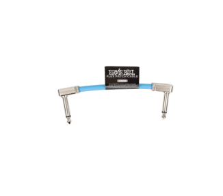 ERNIE BALL P06454 Flex Patch Cable 3in - Blue - Single
