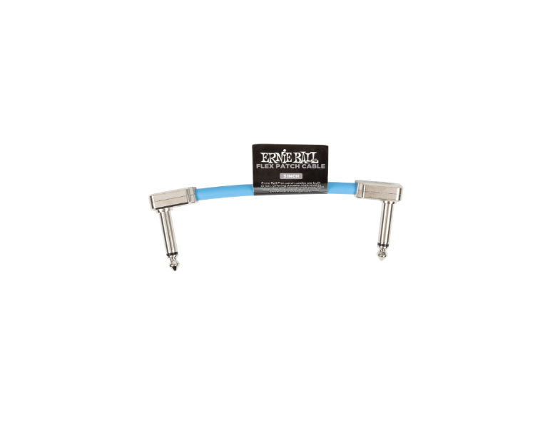 ERNIE BALL P06454 Flex Patch Cable 3in - Blue - Single
