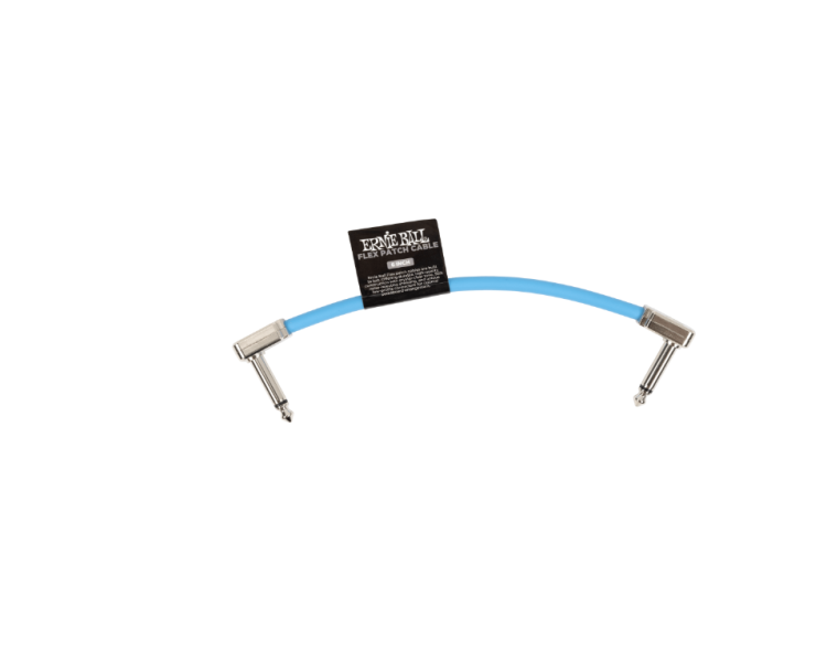 ERNIE BALL P06455 Flex Patch Cable 6in - Blue - Single