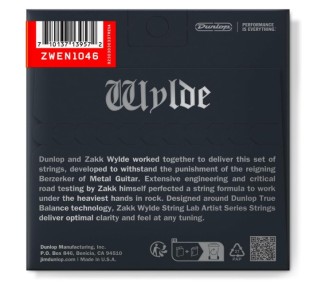 JIM DUNLOP ZWEN1046 ZAKK WYLDE ELECTRIC  STRINGS 10-13-17-26-36-46