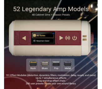 HOTONE AP-5WH Multifunctional Modern Bluetooth Modeling Amplifier, WHITE Edition