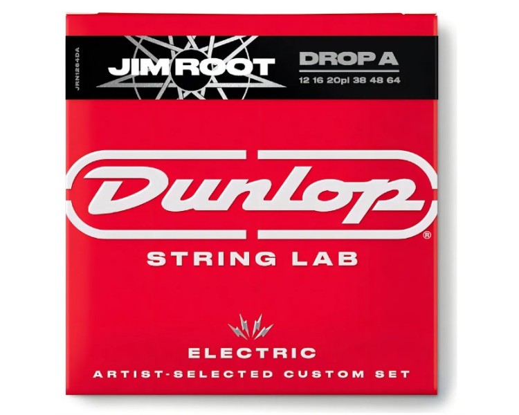 JIM DUNLOP JRN1264DA JIM ROOT SIGNATURE STRINGS 12/64 DROP A - 6/SET
