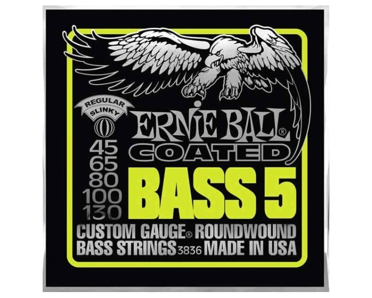 ERNIE BALL 3836 COATED BASS 5-STR SLINKY