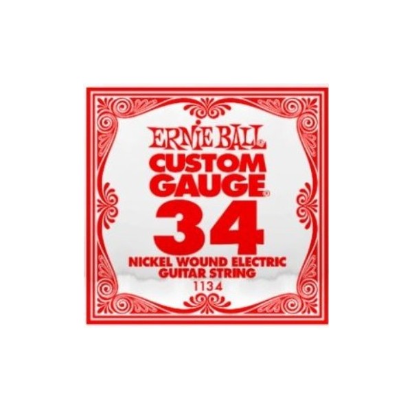 PACK 6 UNIDADES CUERDA SUELTA GUITARRA ELECTRICA CALIBRE 034