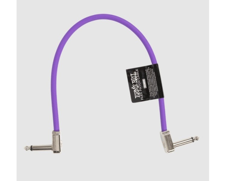 ERNIE BALL P06448 FLEX PATCH CABLE 12IN - PURPLE - SINGLE