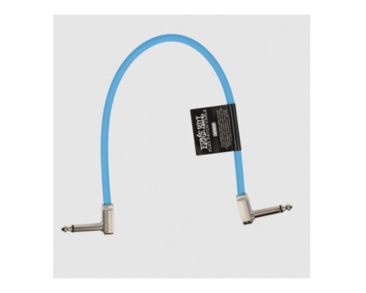 ERNIE BALL 6456 FLEX PATCH CABLE 30 CM - BLUE - SINGLE