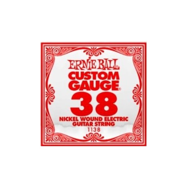 PACK 6 UNIDADES CUERDA SUELTA GUITARRA ELECTRICA CALIBRE 038