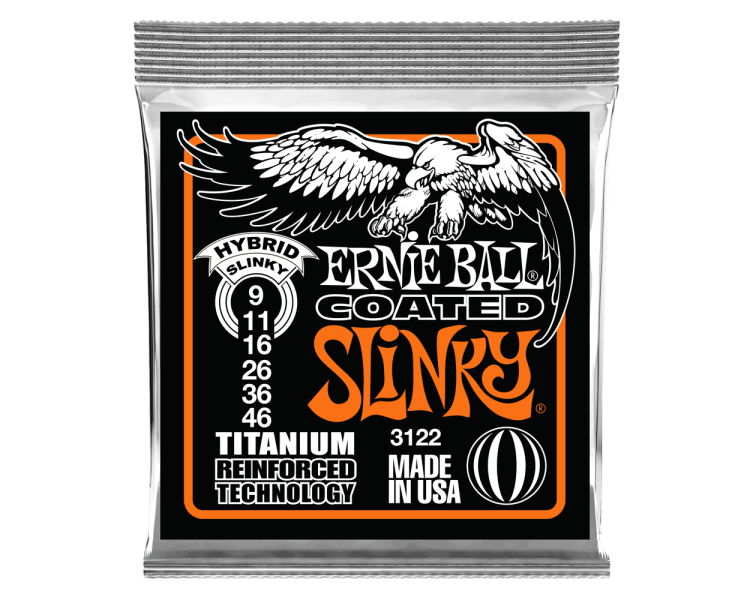 ERNIE BALL 3122 COATED HYBRID SLINKY 9-11-16-26-36-46