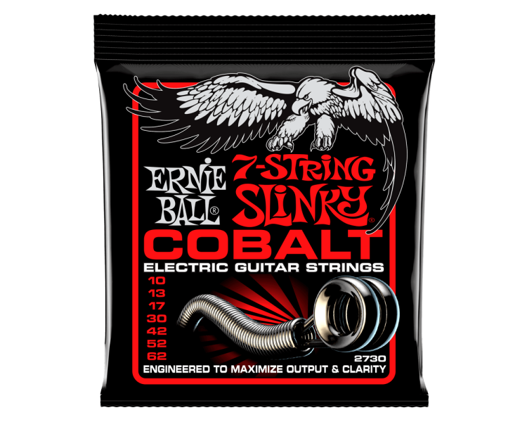 ERNIE BALL 2730 COBALT 7 SKN-T HVY -B SLINKY 10-13-17-30-42-52-62
