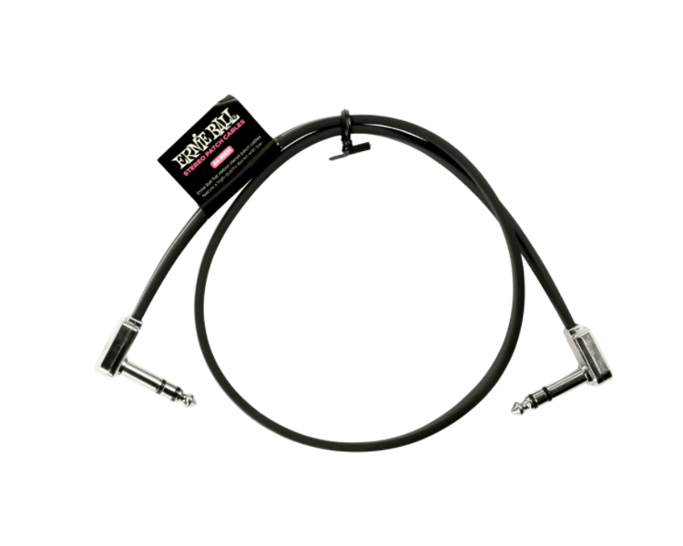ERNIE BALL 6410 CABLE STEREO TRS DE 60CM- NEGRO