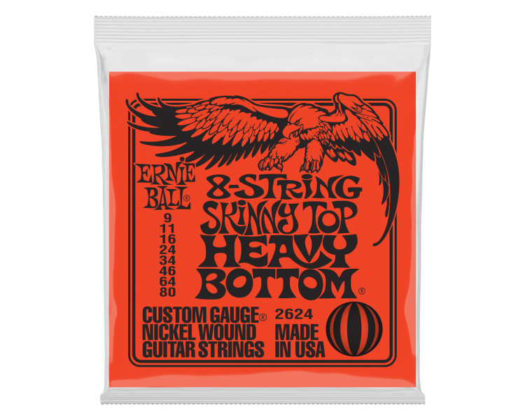 ERNIE BALL 2624 8 STRING STHB SLINKY 09-11-16-24-34-46-64-80