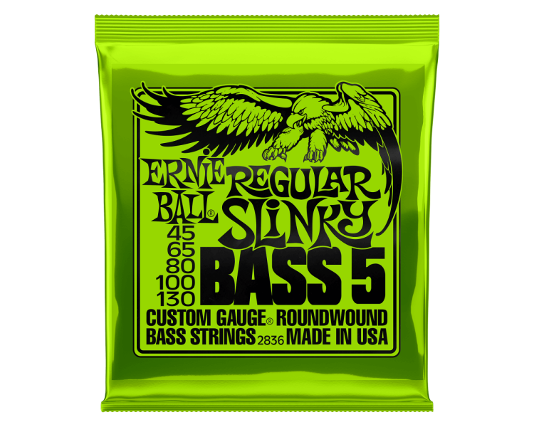 ERNIE BALL 2836 BASS SLINKY 5 CUERDAS 45-65-80-100-130