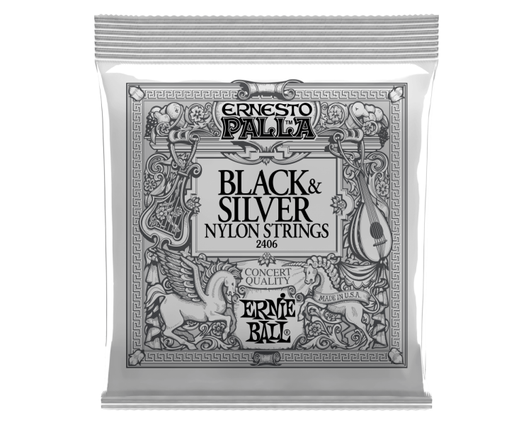 ERNIE BALL 2406 ERNESTO PALLA NYLON NEGRO TENSION NORMAL