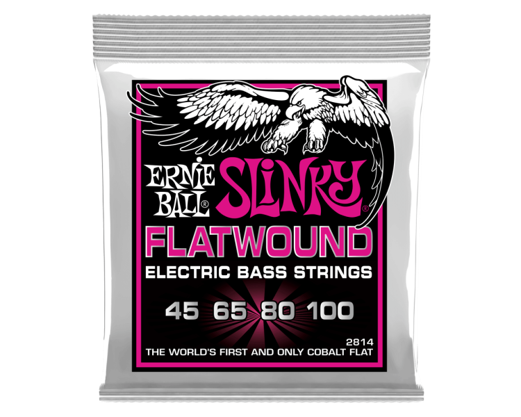 ERNIE BALL 2814 SLINKY FLATWOUND SUPER 45-65-80-100