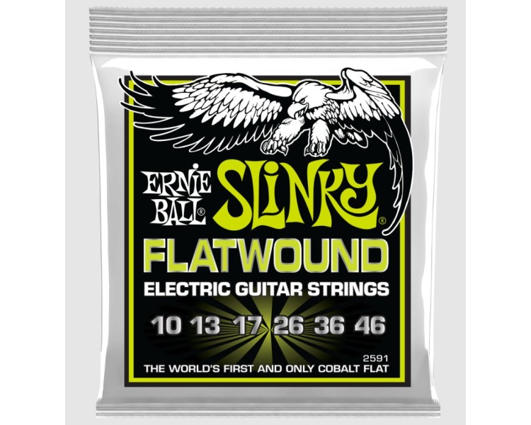 ERNIE BALL 2591 GUITAR ELECTRIC FLATWOUND 10-46