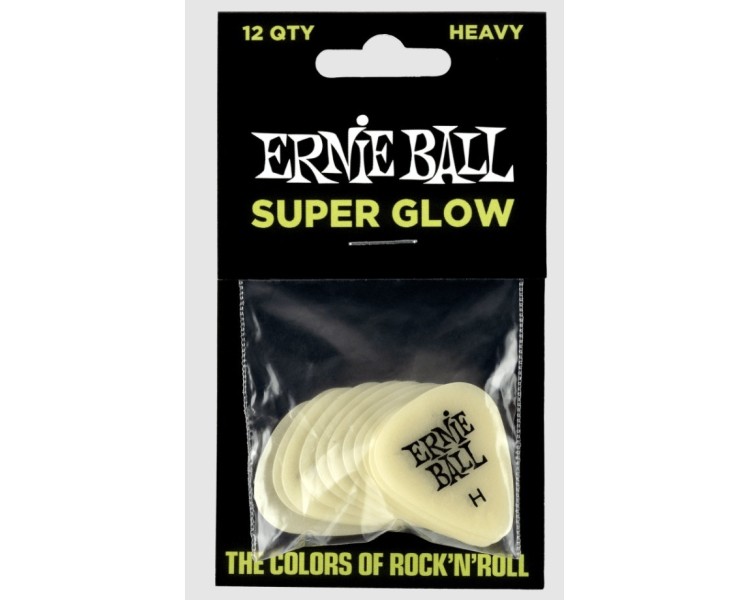 ERNIE BALL 9226 PACK 12 UNIDADES GLOW/DRK HEAVY