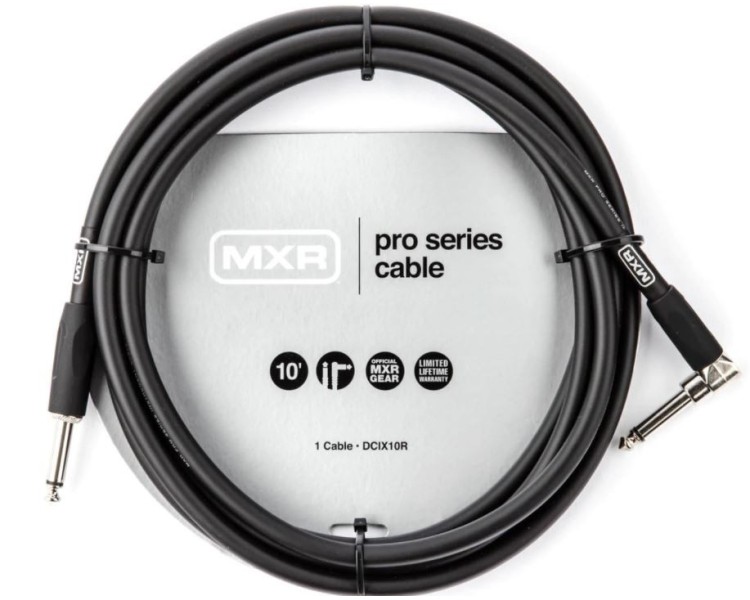 MXR by DUNLOP DCIX10R MXR PRO CABLE 3 MTS 10' STRAIGHT/RIGHT ANGLE