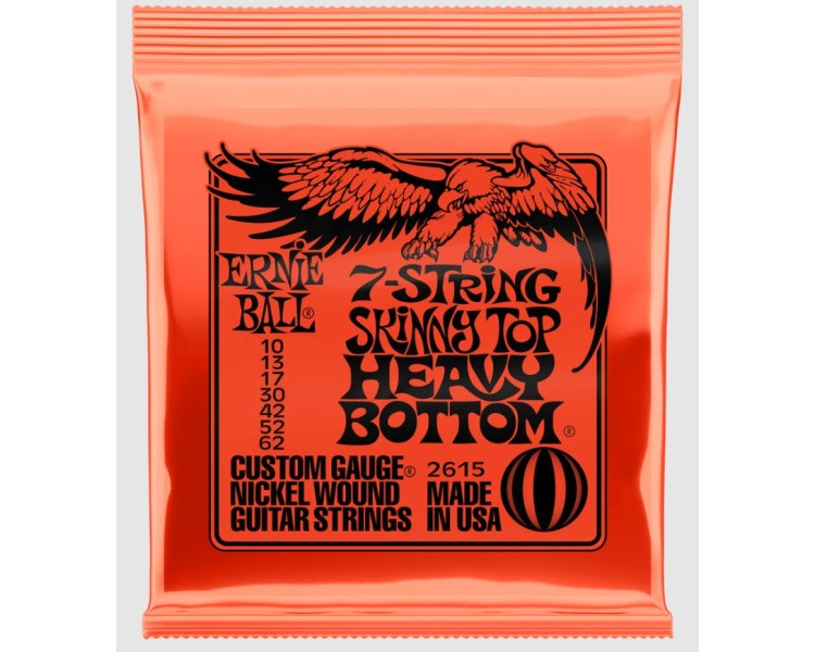 ERNIE BALL  2615  SKINNY TOP HVY BOTTOM 7 CUERDAS