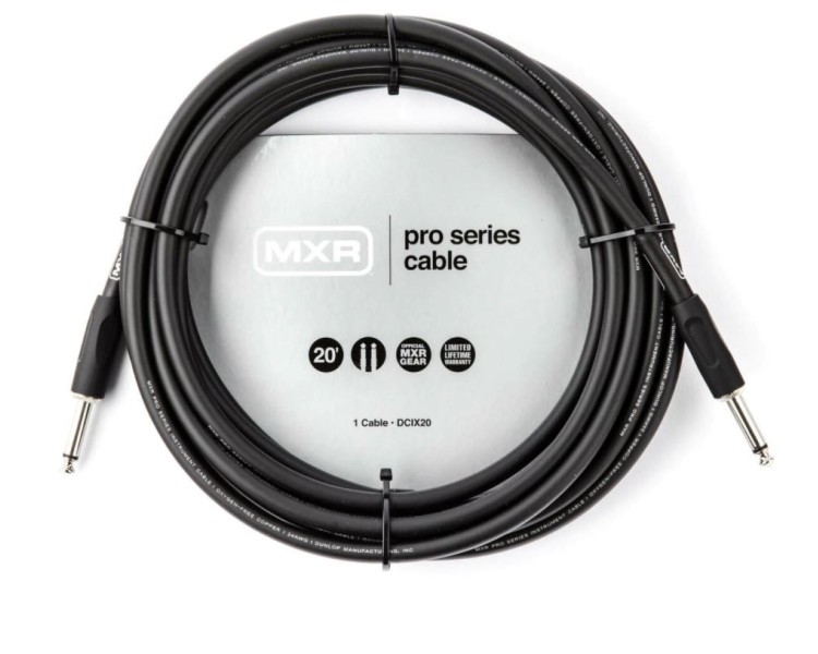MXR by DUNLOP DCIX20 MXR PRO CABLE 6 MTS 20' STRAIGHT/STRAIGHT