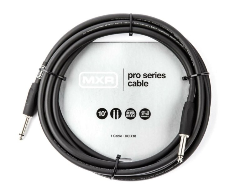 MXR by DUNLOP DCIX10 MXR PRO CABLE 3 MTS 10' STRAIGHT/STRAIGHT