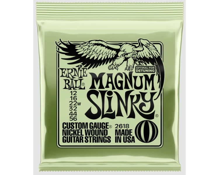 ERNIE BALL  2618  MAGNUM SLINKY NICKEL WOUND 12-16-22W-32-44-56