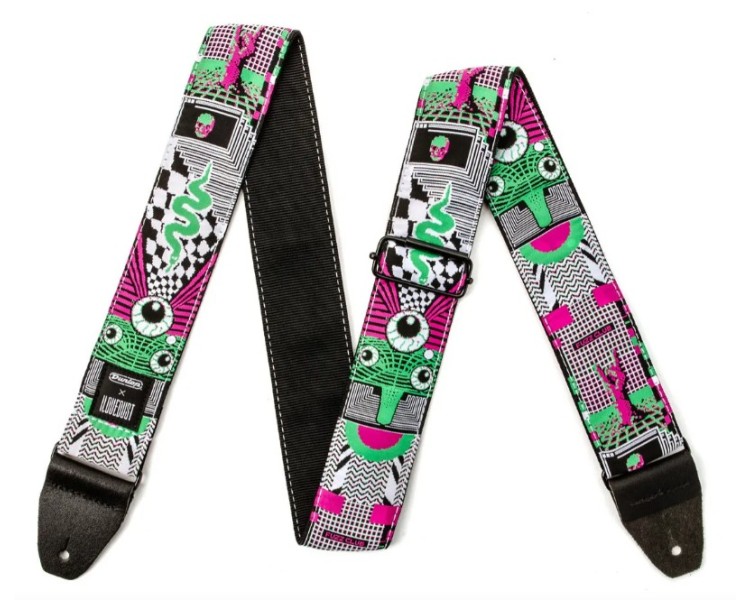 JIM DUNLOP ILD14 STRAP I LOVE DUST MNEMONIC FUZZ - EA