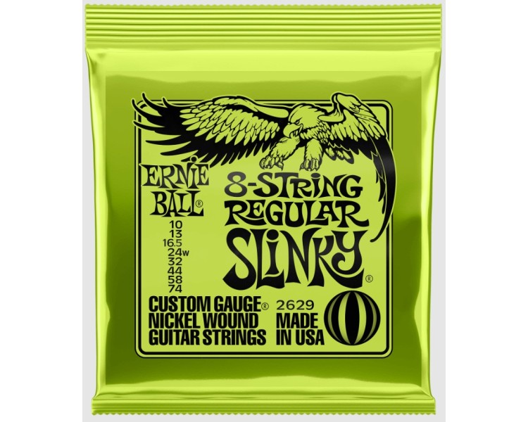 ERNIE BALL  2629 REGULAR SLINKY 8  Nickel