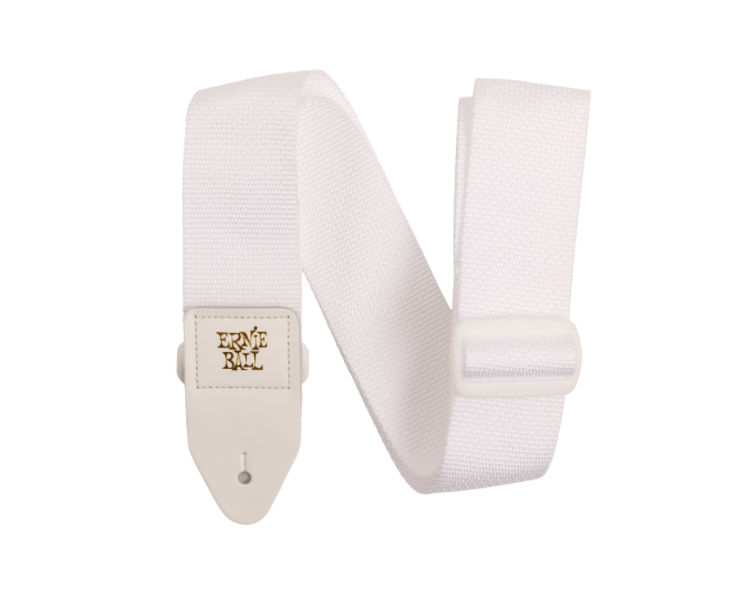 ERNIE BALL 5350 CORREA DE GUITARRA/BAJO POLYPRO - BLANCA CON BLANCA