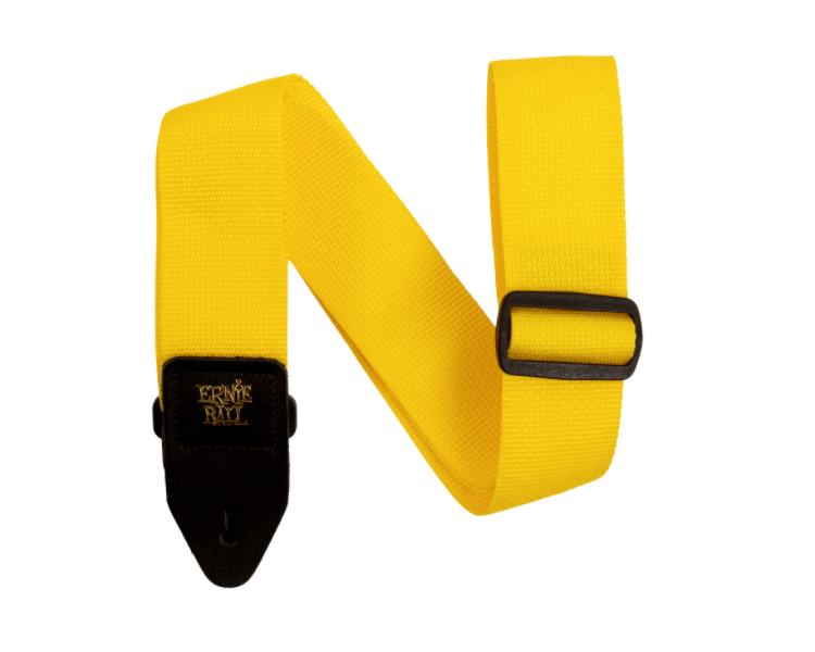 ERNIE BALL 5351 CORREA PARA GUITARRA Y BAJO POLYPRO, COLOR AMARILLO