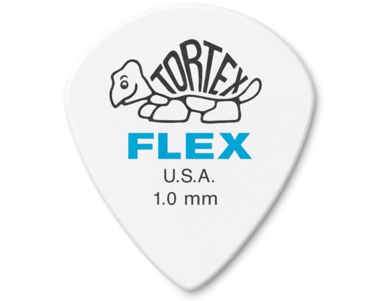 468P1.0 JIM DUNLOP TORTEX FLEX JAZZ III .1.0 PLYPK x12