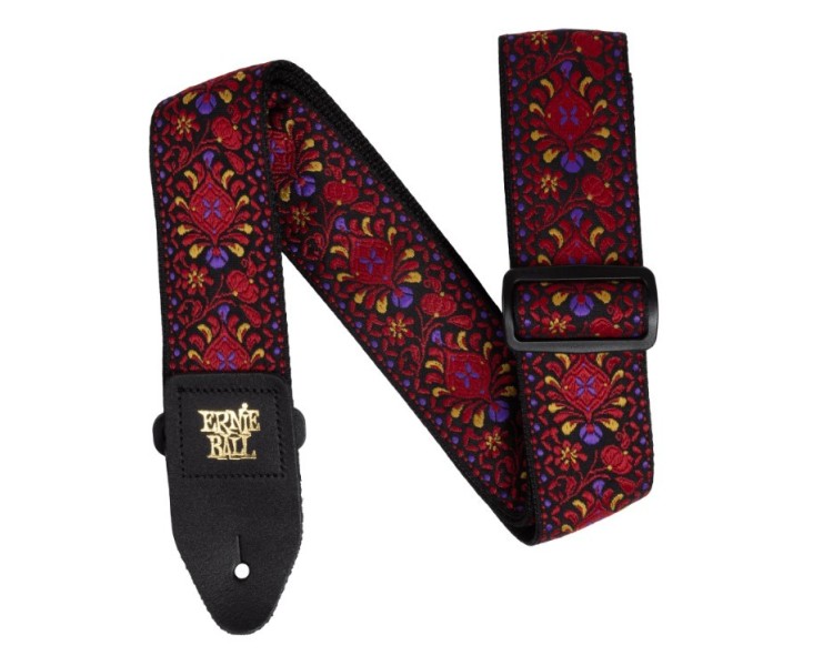 ERNIE BALL 5369 CLASSIC JACQUARD GUITAR/BASS STRAP - CRIMSON ROYAL BLOOM