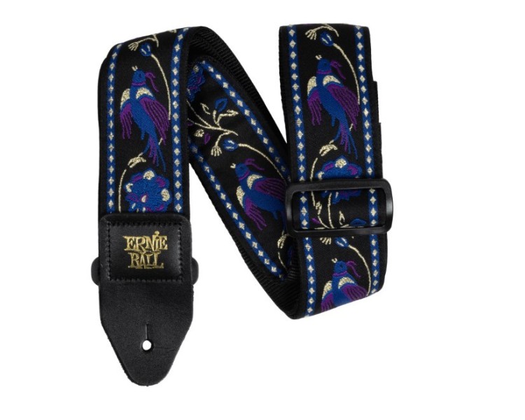ERNIE BALL 5371CLASSIC JACQUARD GUITAR/BASS STRAP - PURPLE PLEASANT PHEASANT