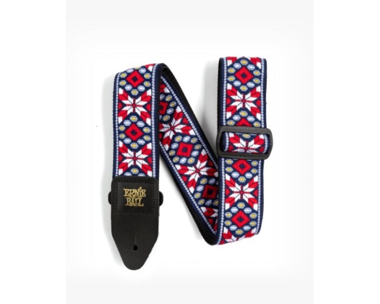 ERNIE BALL 4639 Taos Fire Red Jacquard Strap
