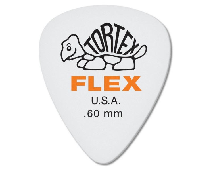 JIM DUNLOP 428P060 TORTEX FLEX STD NAT 0,60 MM 12 UNIDADES