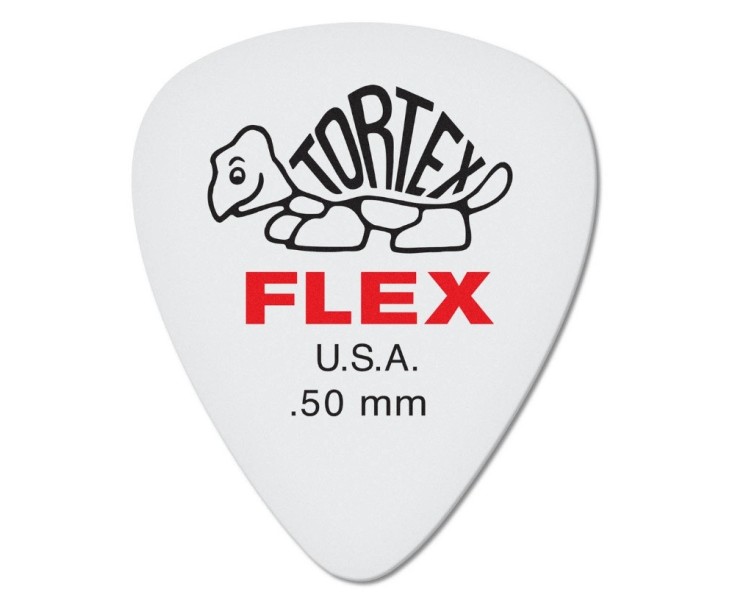 JIM DUNLOP 428P050 TORTEX FLEX STD NAT 0,50 MM 12 UNIDADES