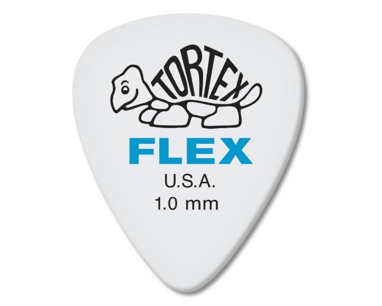 JIM DUNLOP 428P100 TORTEX FLEX STD NAT 100MM 12 UNIDADES