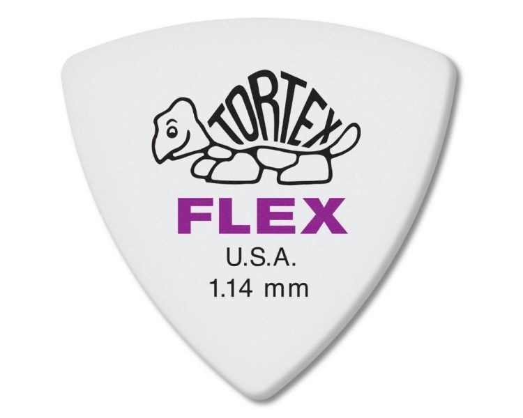 JIM DUNLOP 456P114 TORTEX FLEX RNDTRI NAT-6/PLYPK