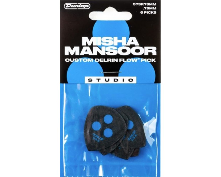 JIM DUNLOP 573P073MM DELRIN FLOW MISHA STUDIO-6/PLYPK