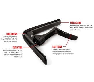 JIM DUNLOP 63CBK FLY CAPO BLACK