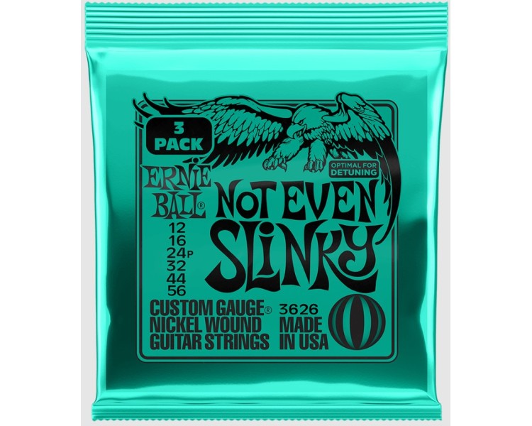 ERNIE BALL 3626 NOT EVEN SLINKY 3 PACK 12-56