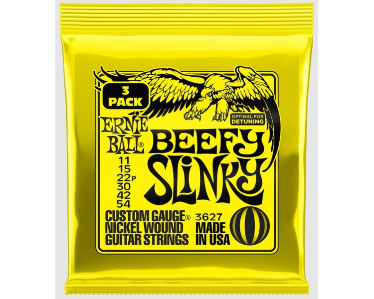 ERNIE BALL 3627 BEEFY SLINKY 3 PACK 11-54