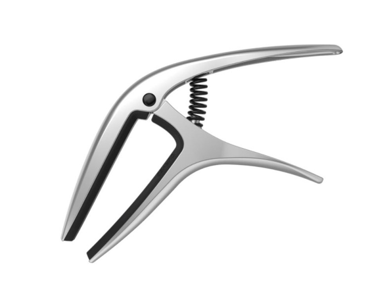 ERNIE BALL 9601 AXIS DUAL RADIUS CAPO SILVER SATIN