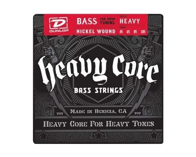 JIM DUNLOP DBHCN45105 CUERDA BAJO BASS HEAVY-4CUERDAS 45-105